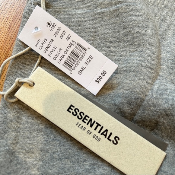 Essentials fear of god hoodie dark oatmeal size XS-XL - Picture 5 of 11